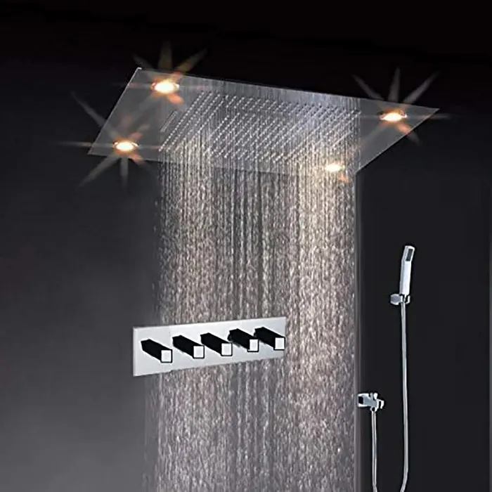 led rain shower head